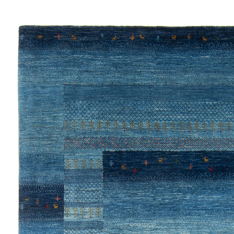 Alfombra Gabbeh - Loribaft Persa - 300 x 214 cm - azul marino