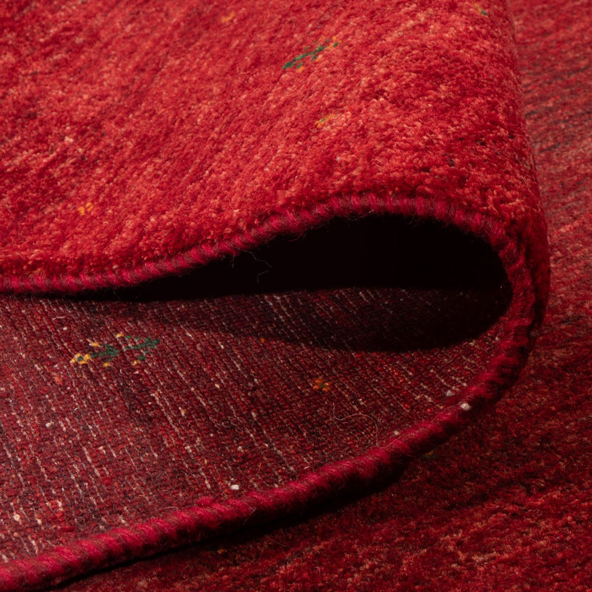 Alfombra Gabbeh - Loribaft Persa - 302 x 219 cm - rojo