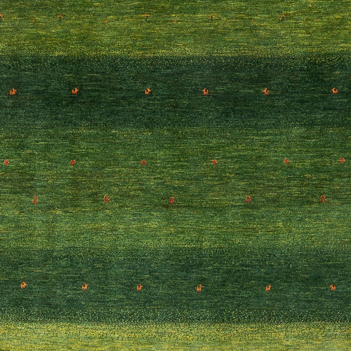 Alfombra Gabbeh - Loribaft Persa - 306 x 212 cm - verde