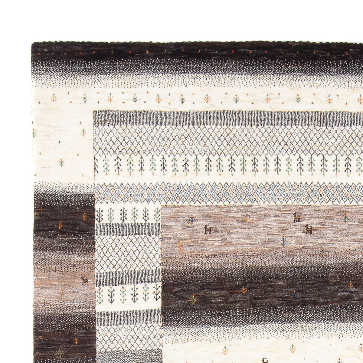 Alfombra Gabbeh - Loribaft Persa - 307 x 216 cm - multicolor