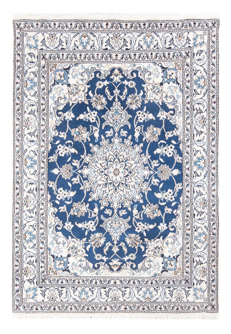 Alfombra Persa - Nain - Real - 196 x 147 cm - camello oscuro