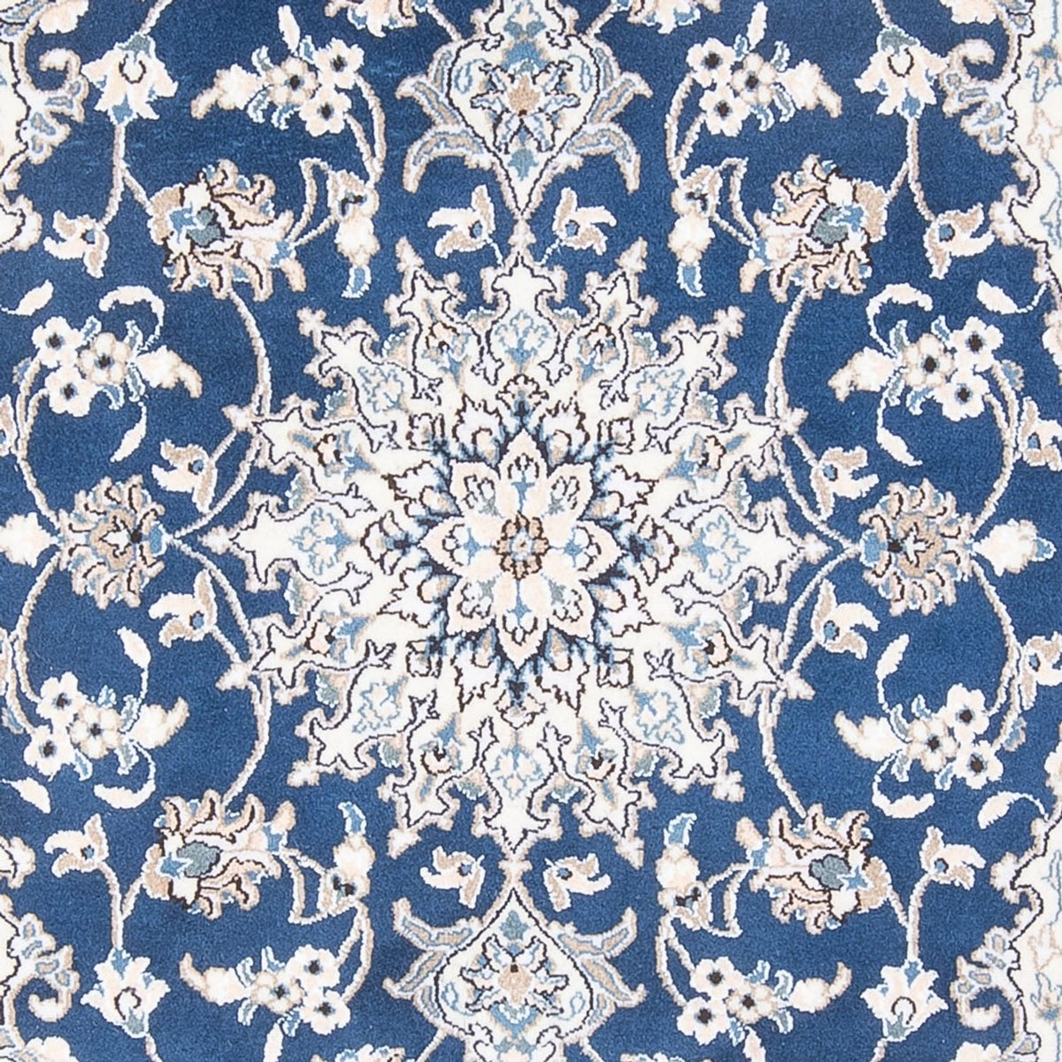 Alfombra Persa - Nain - Real - 196 x 147 cm - camello oscuro