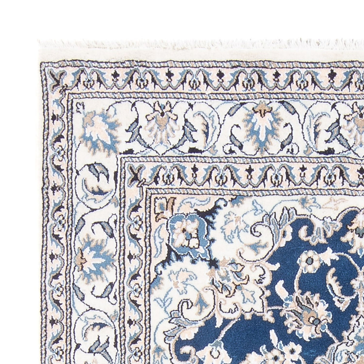 Alfombra Persa - Nain - Real - 196 x 147 cm - camello oscuro