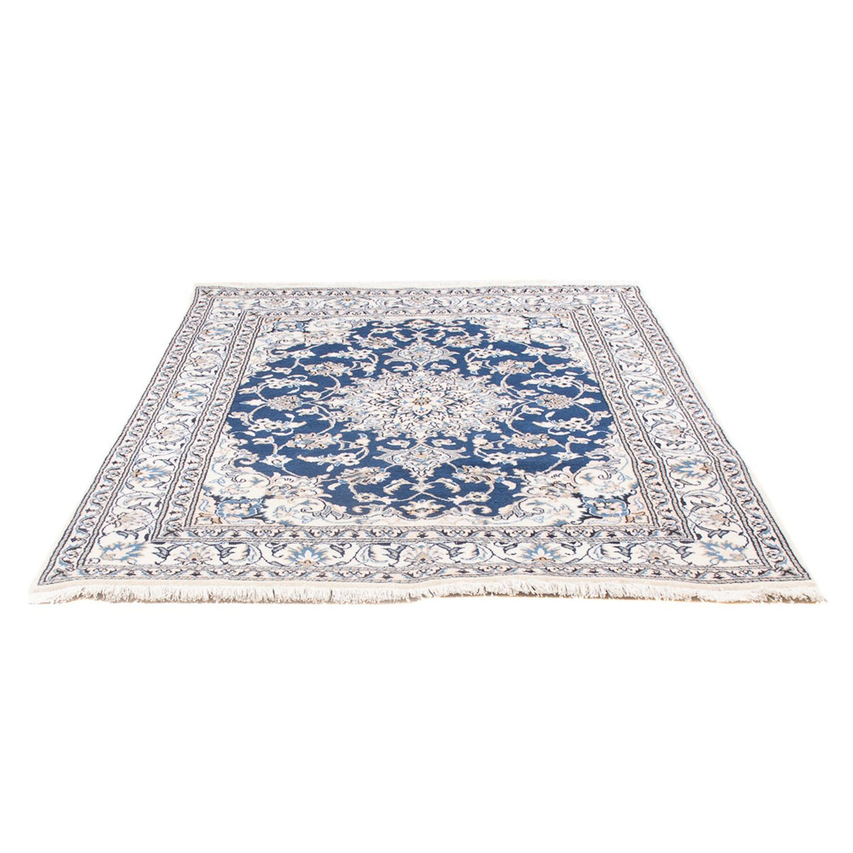 Alfombra Persa - Nain - Real - 196 x 147 cm - camello oscuro