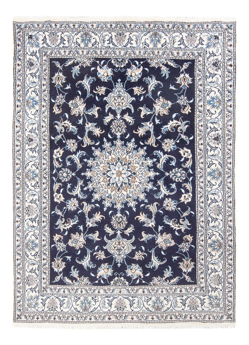 Alfombra Persa - Nain - Real - 213 x 149 cm - azul oscuro
