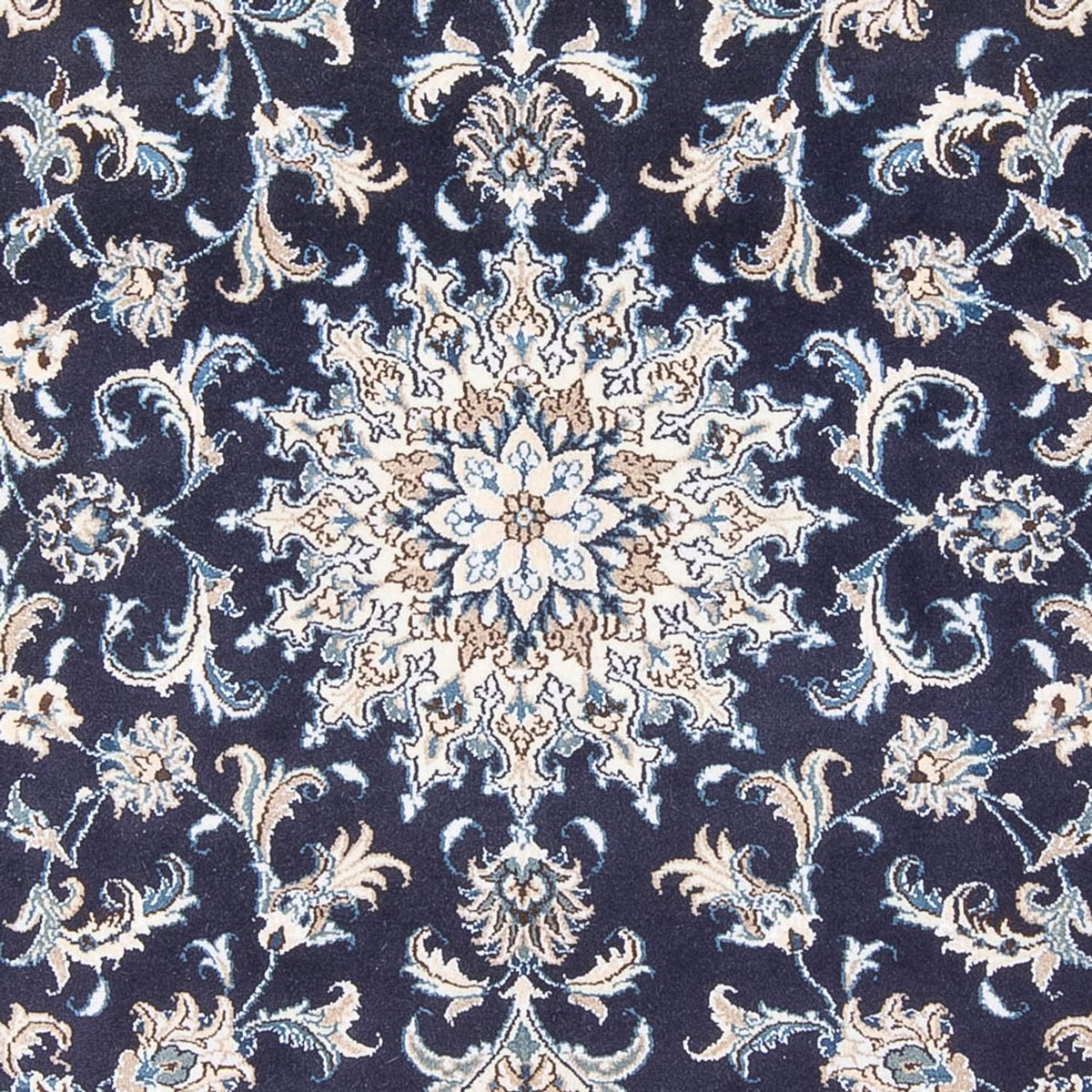 Alfombra Persa - Nain - Real - 213 x 149 cm - azul oscuro