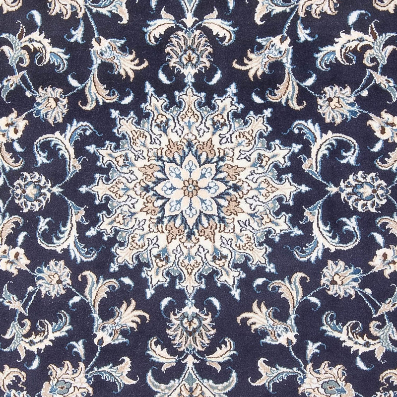 Alfombra Persa - Nain - Real - 213 x 149 cm - azul oscuro