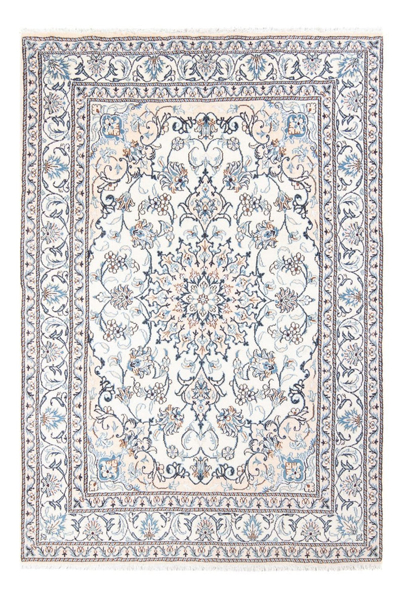 Alfombra Persa - Nain - Real - 210 x 146 cm - crema
