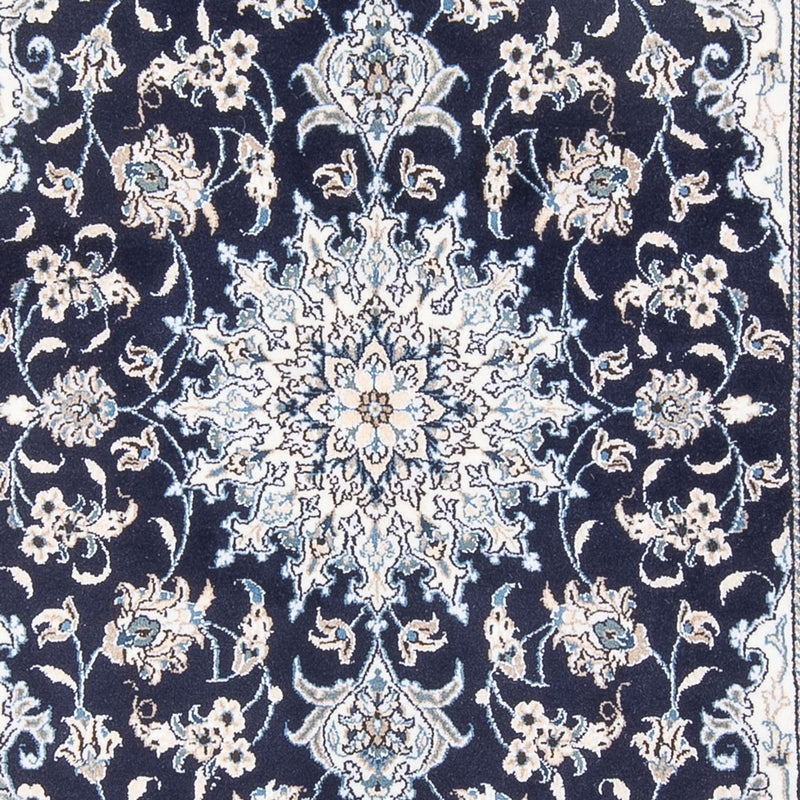 Alfombra Persa - Nain - Real - 208 x 146 cm - azul oscuro