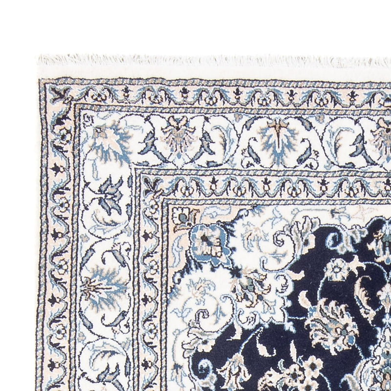 Alfombra Persa - Nain - Real - 208 x 146 cm - azul oscuro