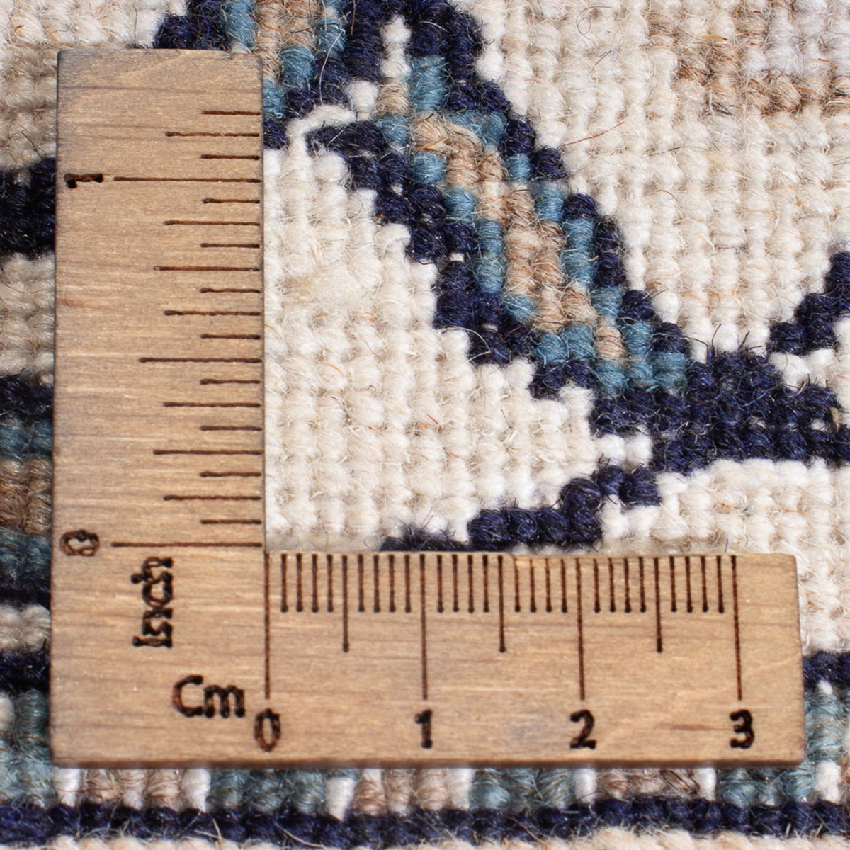 Alfombra Persa - Nain - Real - 208 x 146 cm - azul oscuro