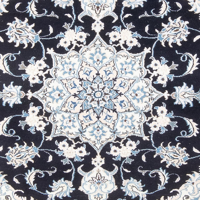 Alfombra Persa - Nain - Real - 195 x 148 cm - azul oscuro
