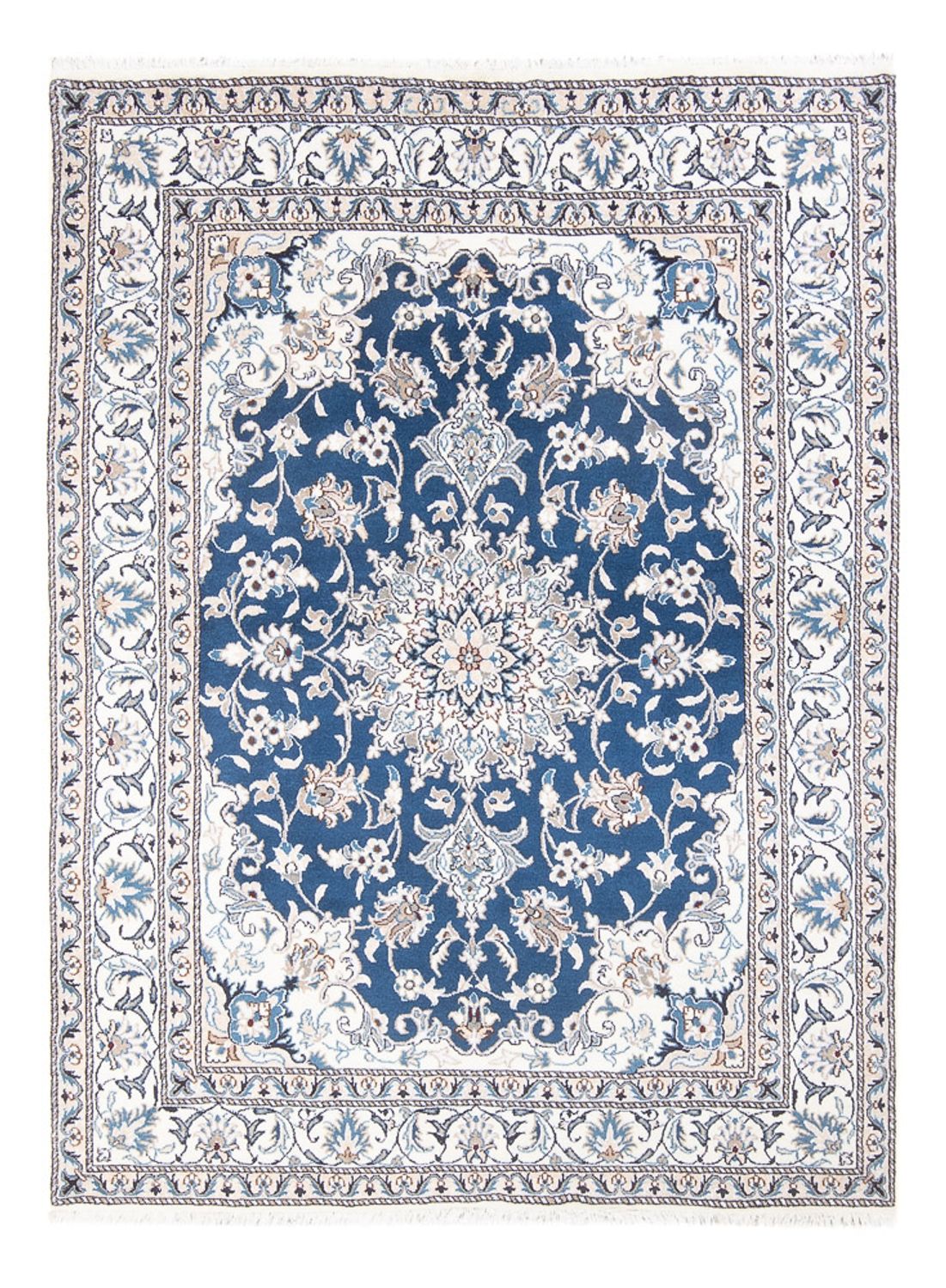 Alfombra Persa - Nain - Real - 202 x 150 cm - azul