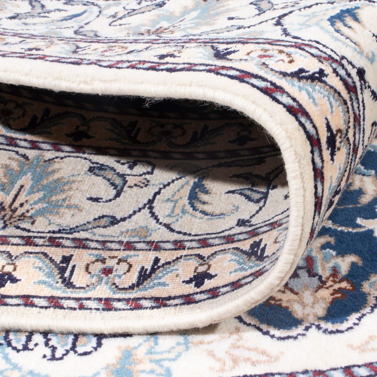 Alfombra Persa - Nain - Real - 203 x 146 cm - azul