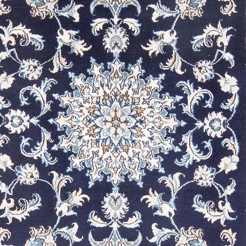 Alfombra Persa - Nain - Real - 209 x 146 cm - azul oscuro