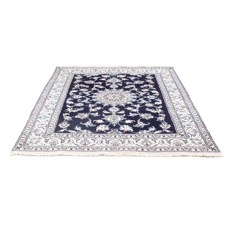 Alfombra Persa - Nain - Real - 209 x 146 cm - azul oscuro