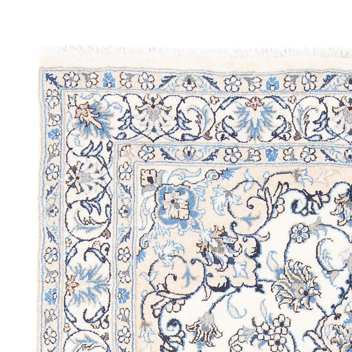 Alfombra Persa - Nain - Real - 200 x 143 cm - crema