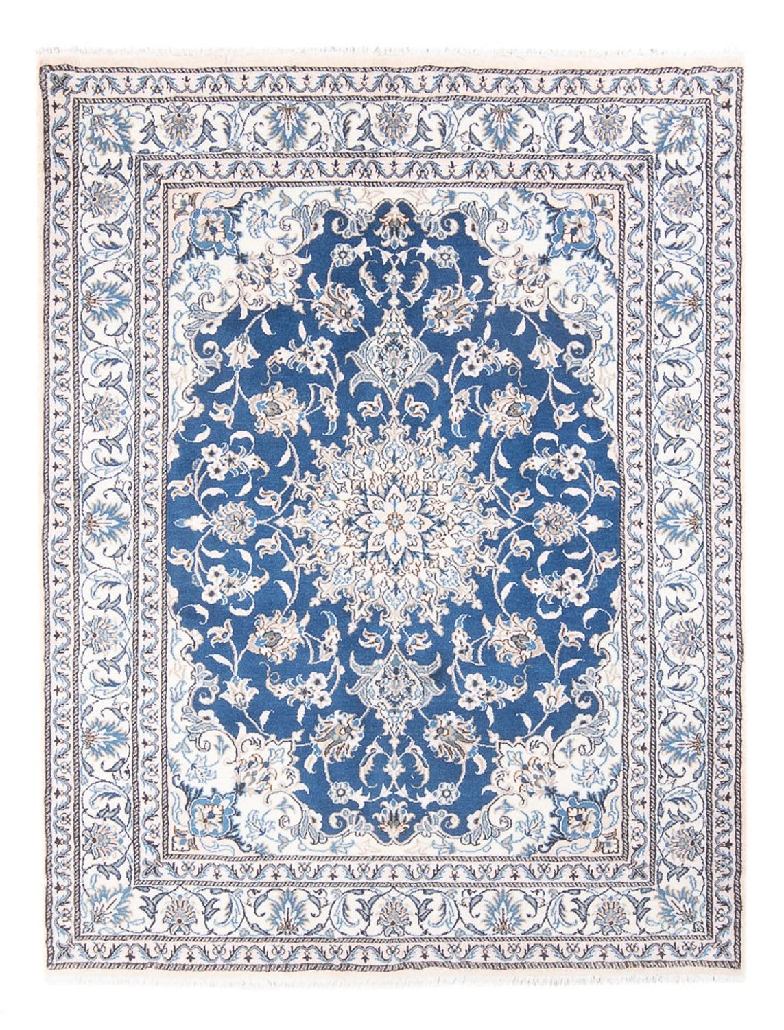 Alfombra Persa - Nain - Real - 194 x 147 cm - azul