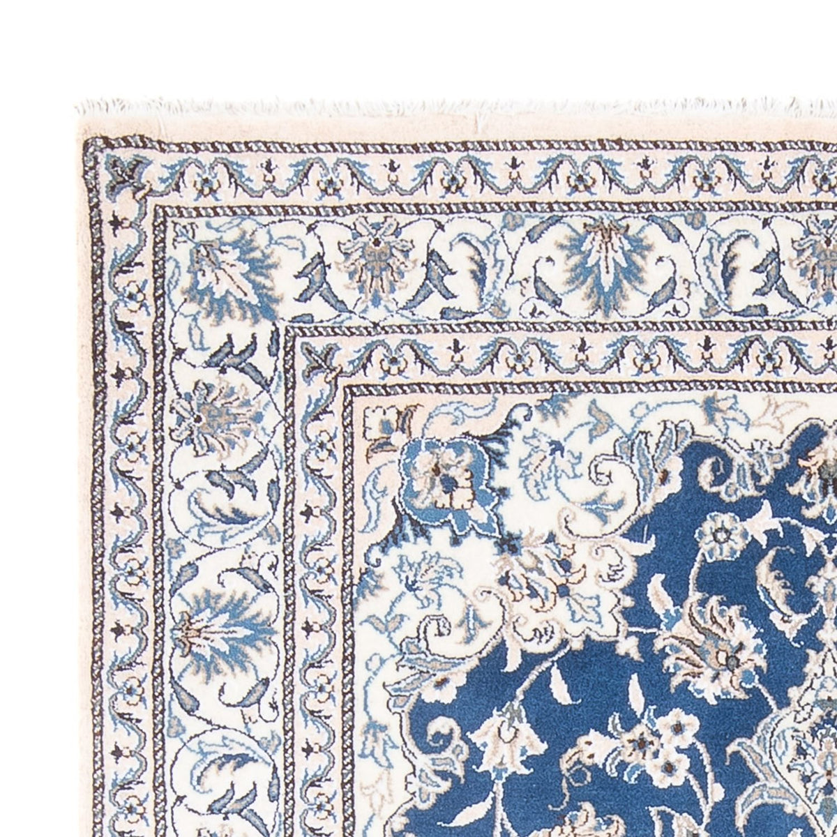 Alfombra Persa - Nain - Real - 194 x 147 cm - azul