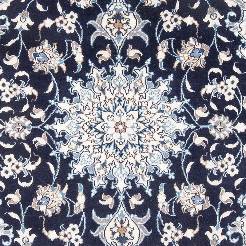 Alfombra Persa - Nain - Real - 202 x 156 cm - azul oscuro
