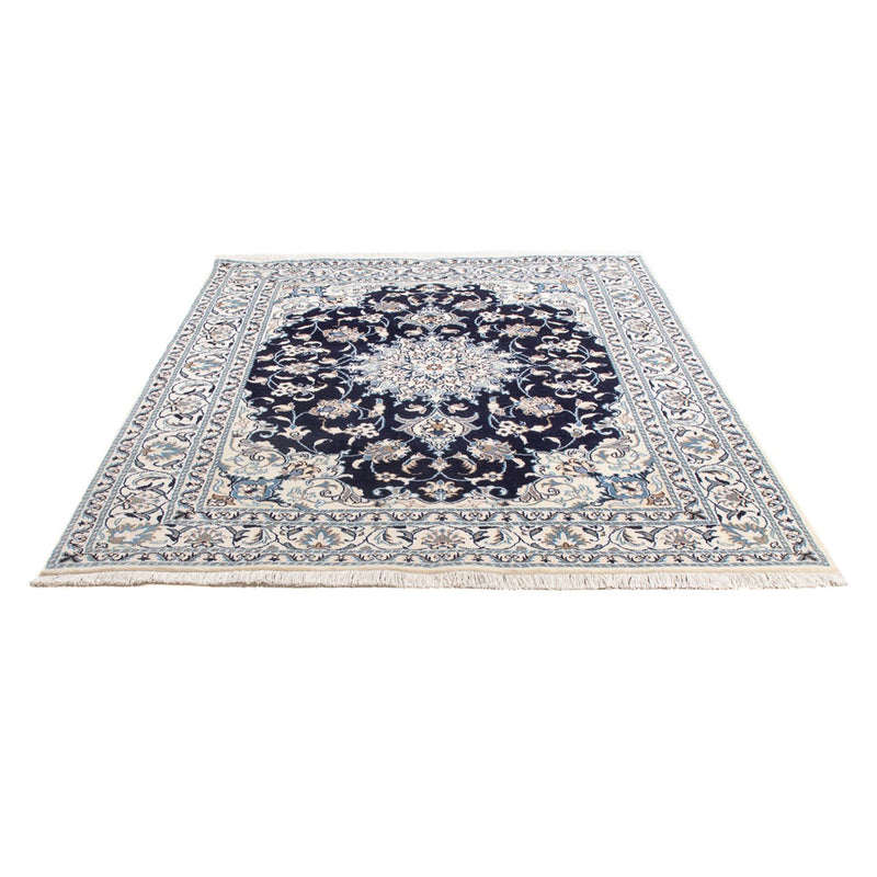 Alfombra Persa - Nain - Real - 202 x 156 cm - azul oscuro