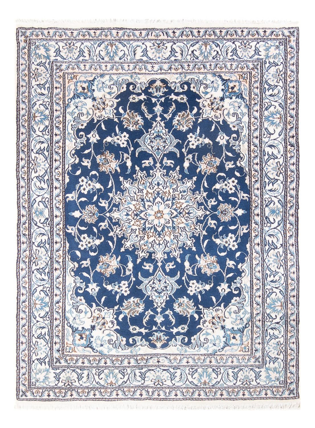 Alfombra Persa - Nain - Real - 202 x 149 cm - azul