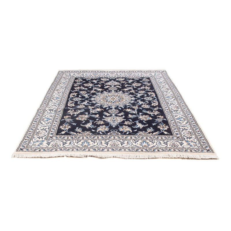 Alfombra Persa - Nain - Real - 212 x 146 cm - azul oscuro