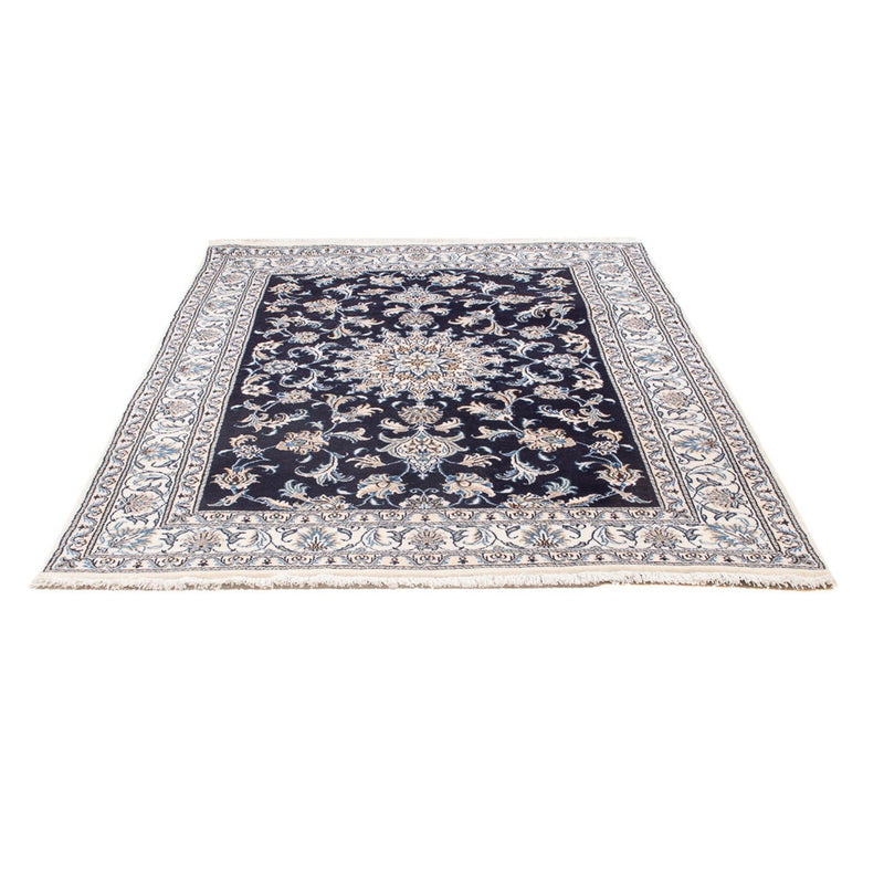 Alfombra Persa - Nain - Real - 200 x 146 cm - azul oscuro