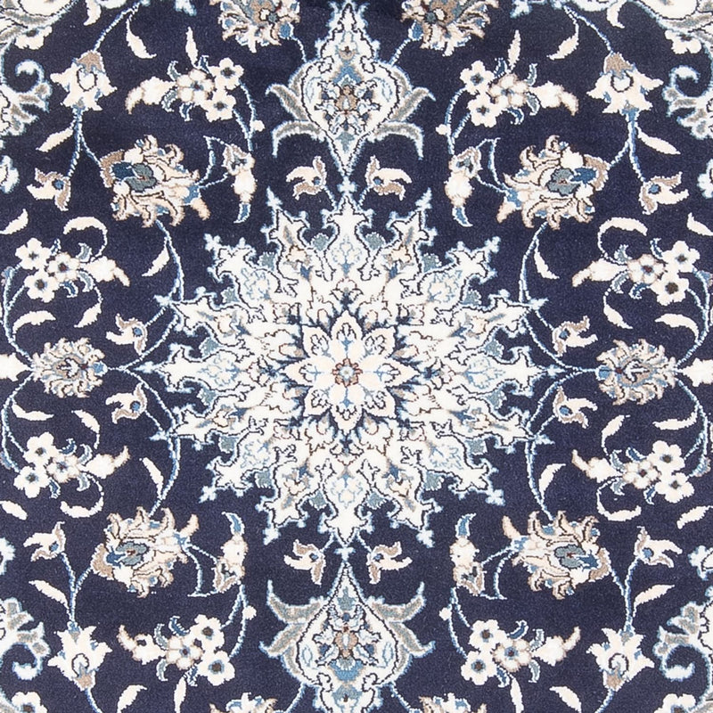 Alfombra Persa - Nain - Real - 200 x 147 cm - azul oscuro