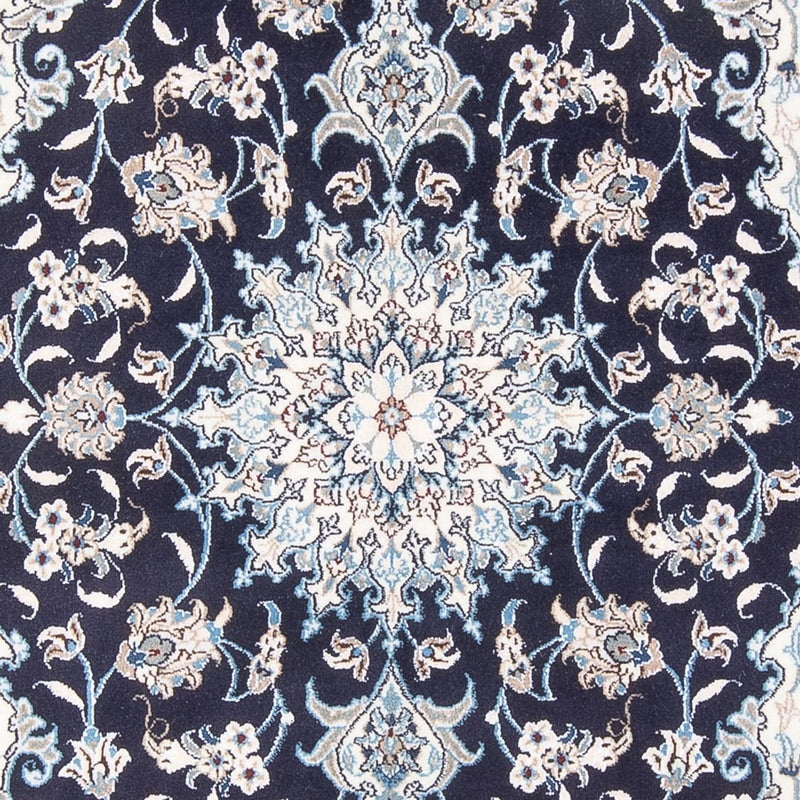 Alfombra Persa - Nain - Real - 198 x 150 cm - azul oscuro