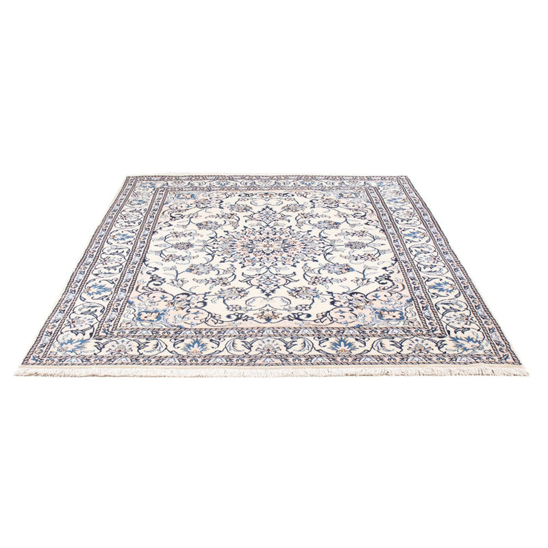 Alfombra Persa - Nain - Real - 197 x 147 cm - crema
