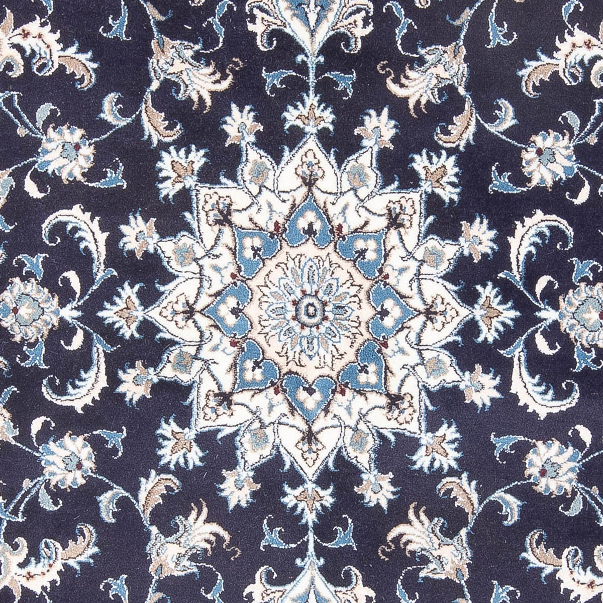 Alfombra persa - Nain - 232 x 168 cm - azul oscuro