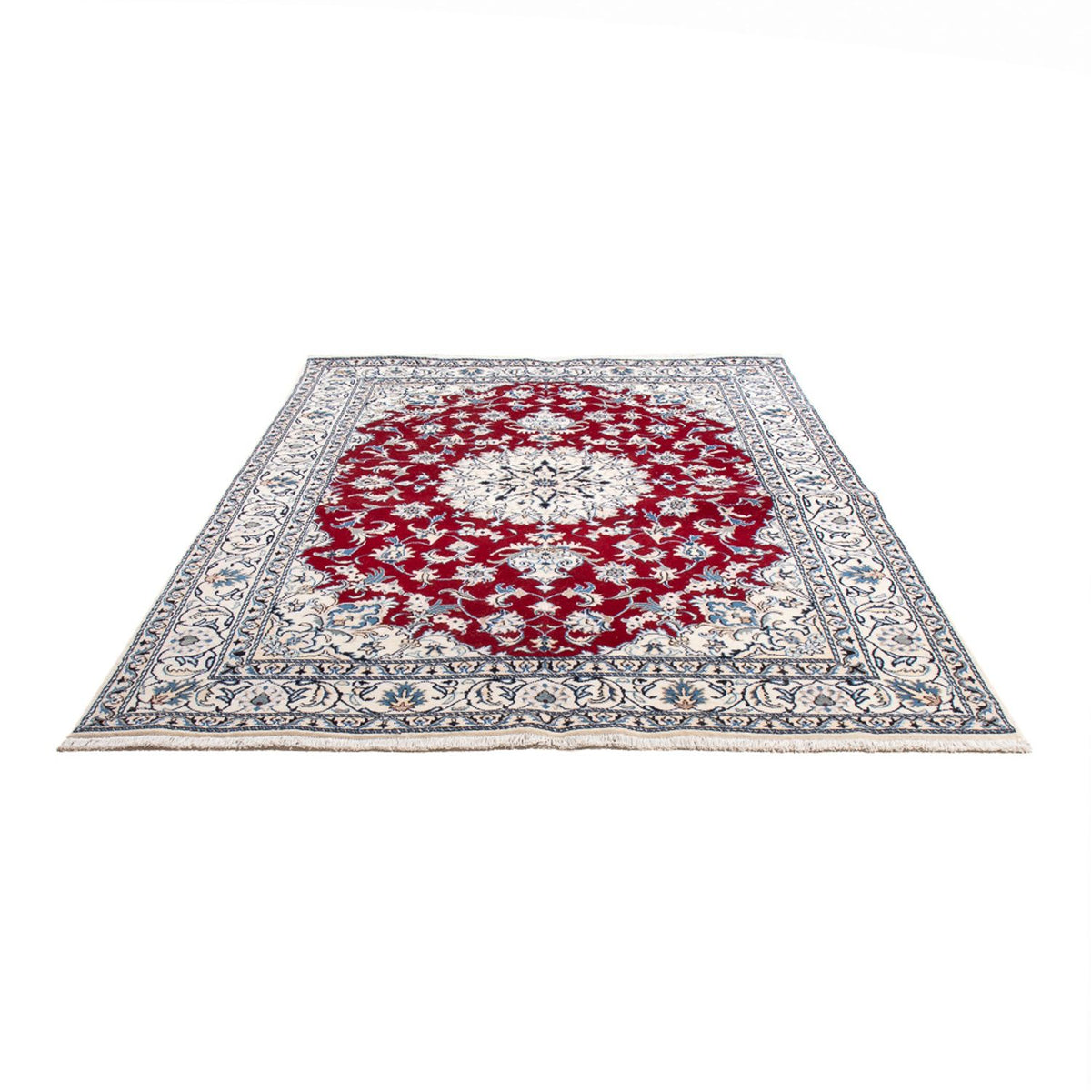 Alfombra persa - Nain - 233 x 165 cm - rojo