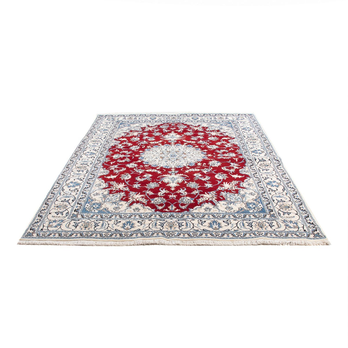 Alfombra persa - Nain - 234 x 161 cm - rojo