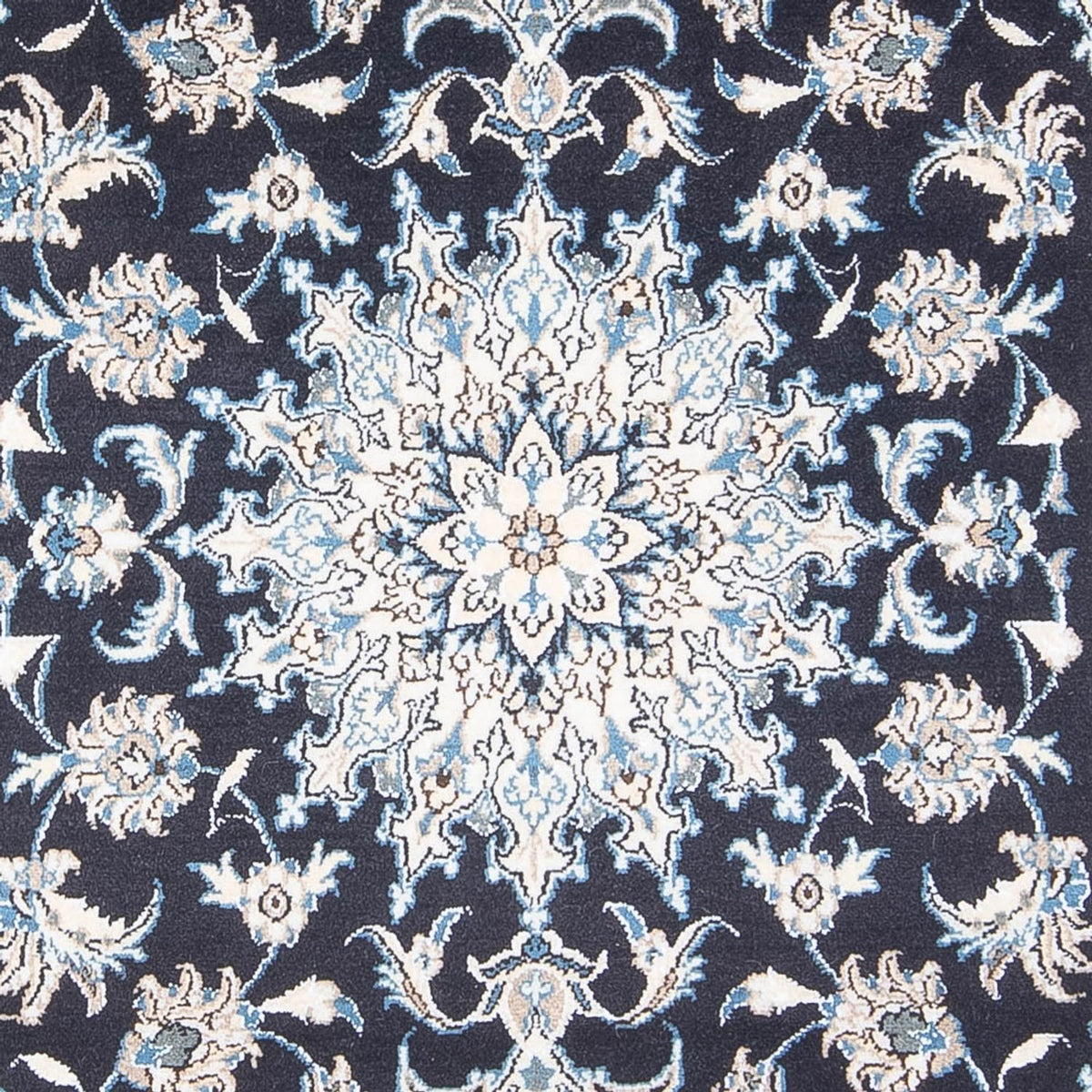 Alfombra persa - Nain - 228 x 172 cm - azul oscuro