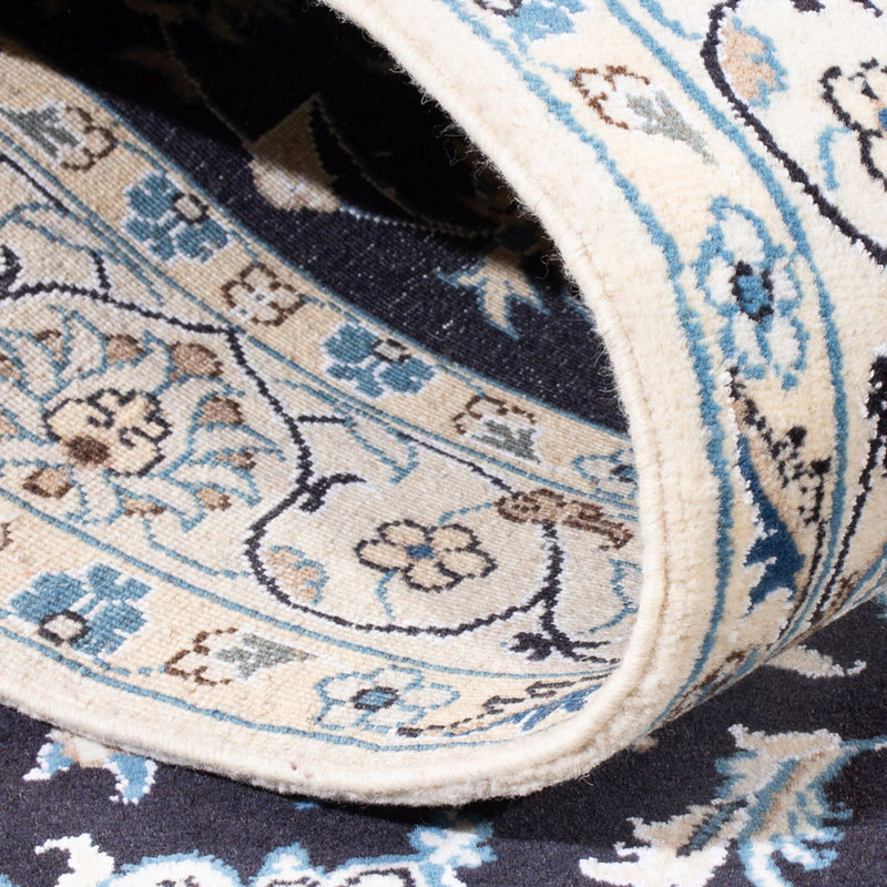 Alfombra persa - Nain - 228 x 172 cm - azul oscuro