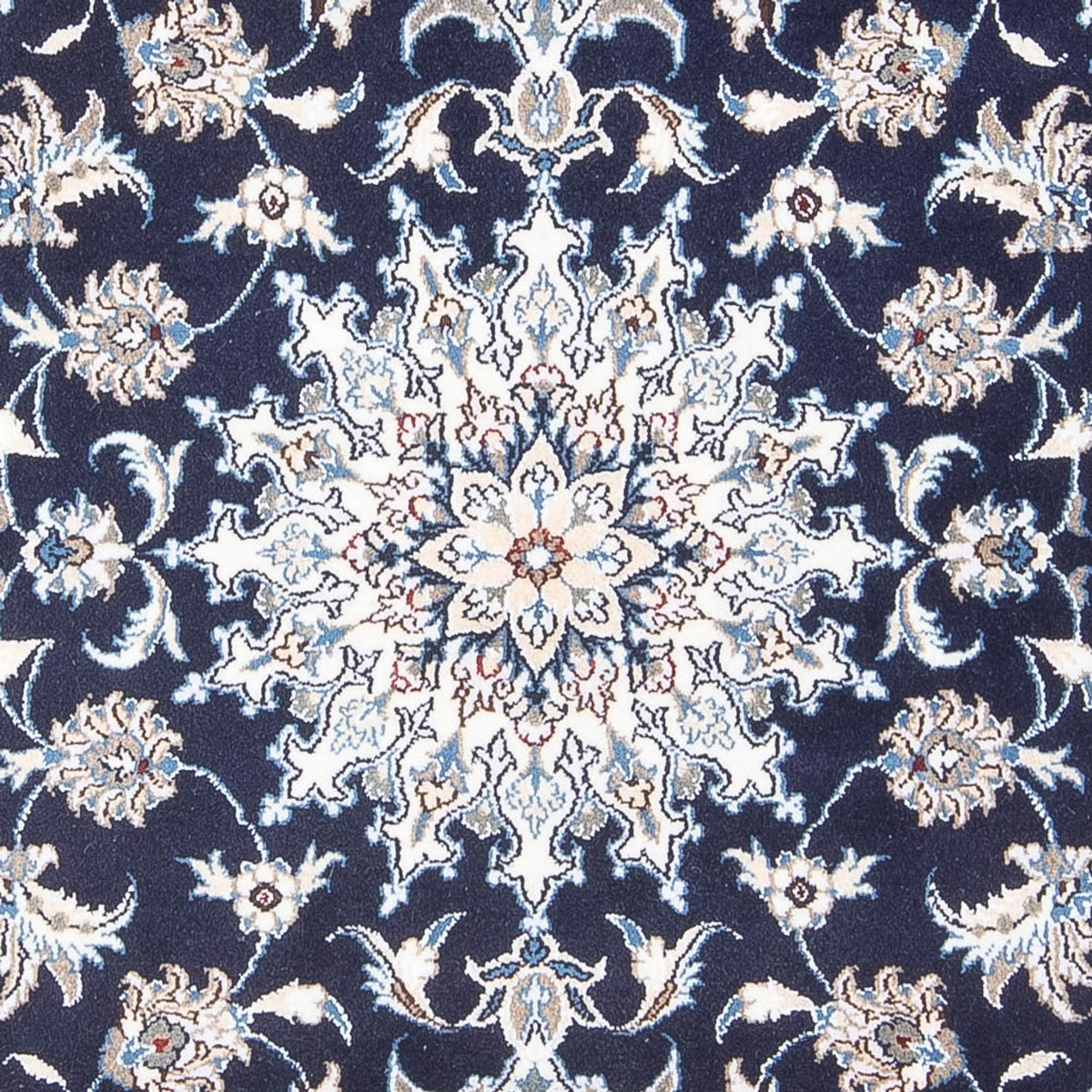 Alfombra persa - Nain - 200 x 120 cm - azul oscuro