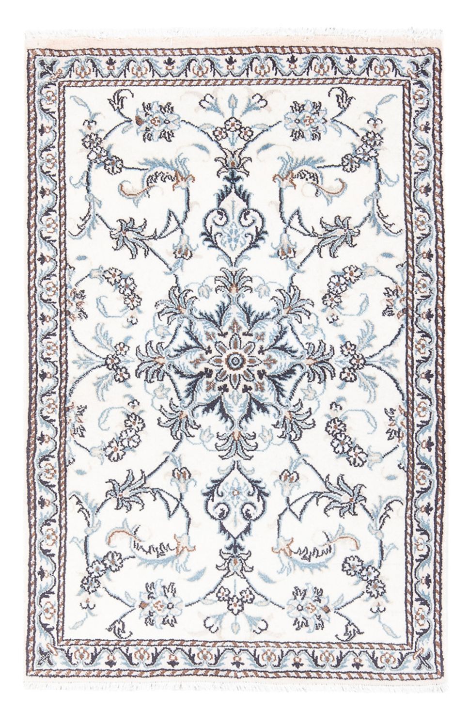 Alfombra persa - Nain - 132 x 87 cm - crema
