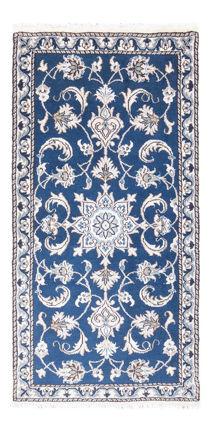 Alfombra persa - Nain - 141 x 70 cm - azul