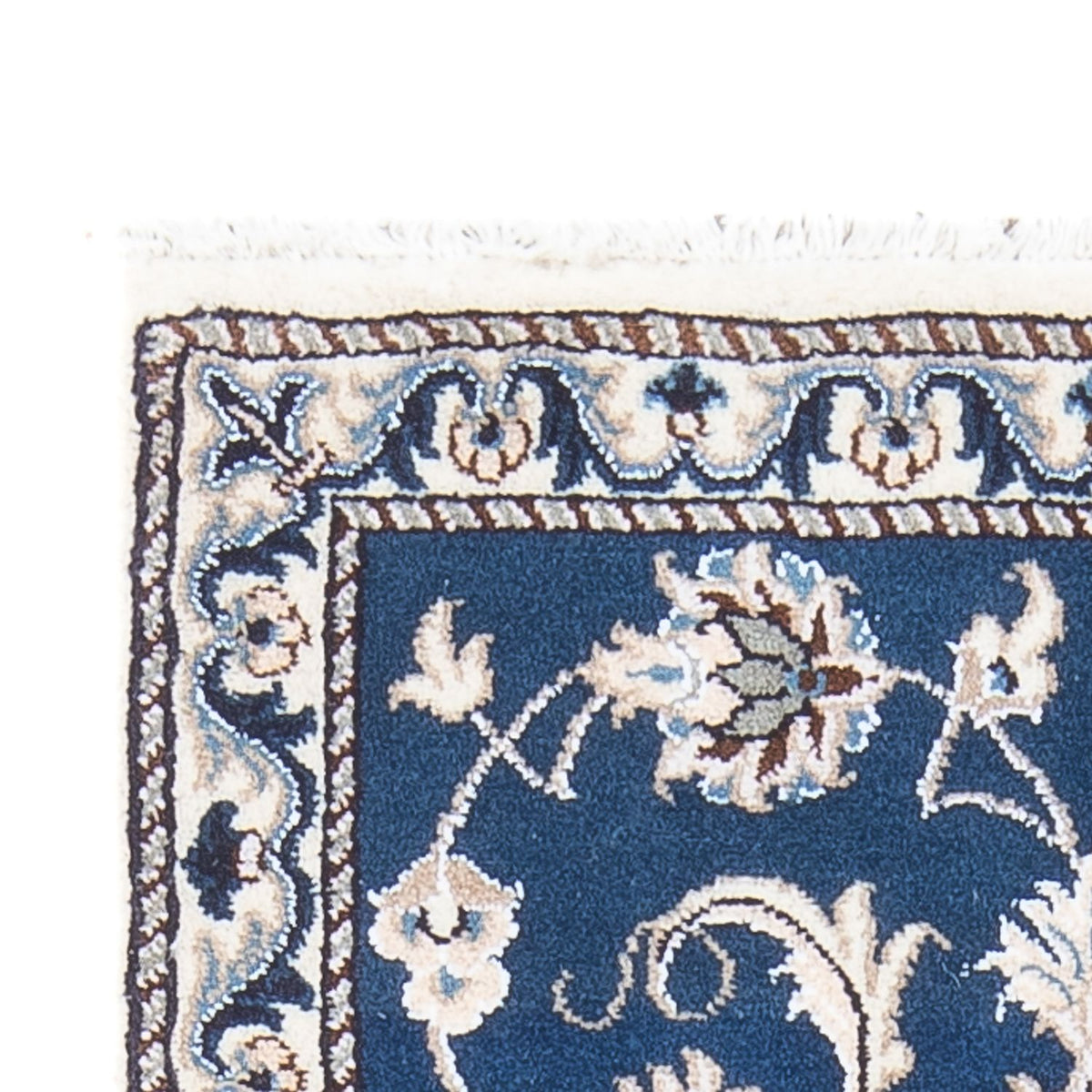 Alfombra persa - Nain - 141 x 70 cm - azul