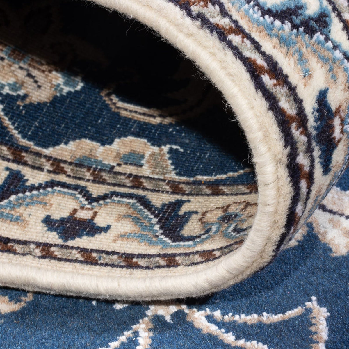 Alfombra persa - Nain - 141 x 70 cm - azul