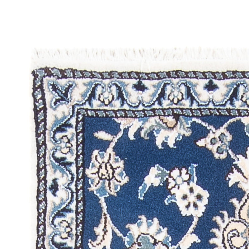 Alfombra de pasillo Alfombra persa - Nain - 196 x 77 cm - azul