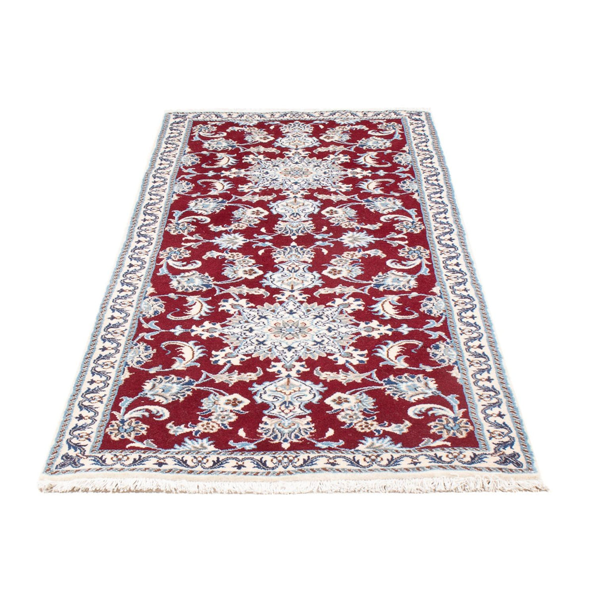 Alfombra de pasillo Alfombra persa - Nain - 194 x 80 cm - rojo