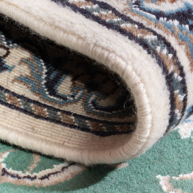 Alfombra persa - Nain - 140 x 70 cm - verde
