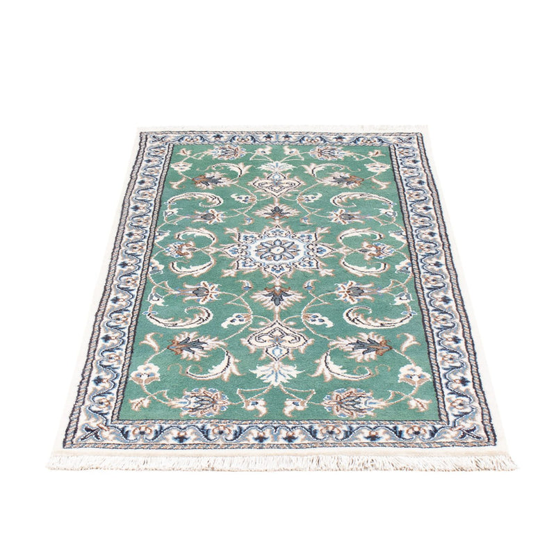 Alfombra persa - Nain - 140 x 70 cm - verde