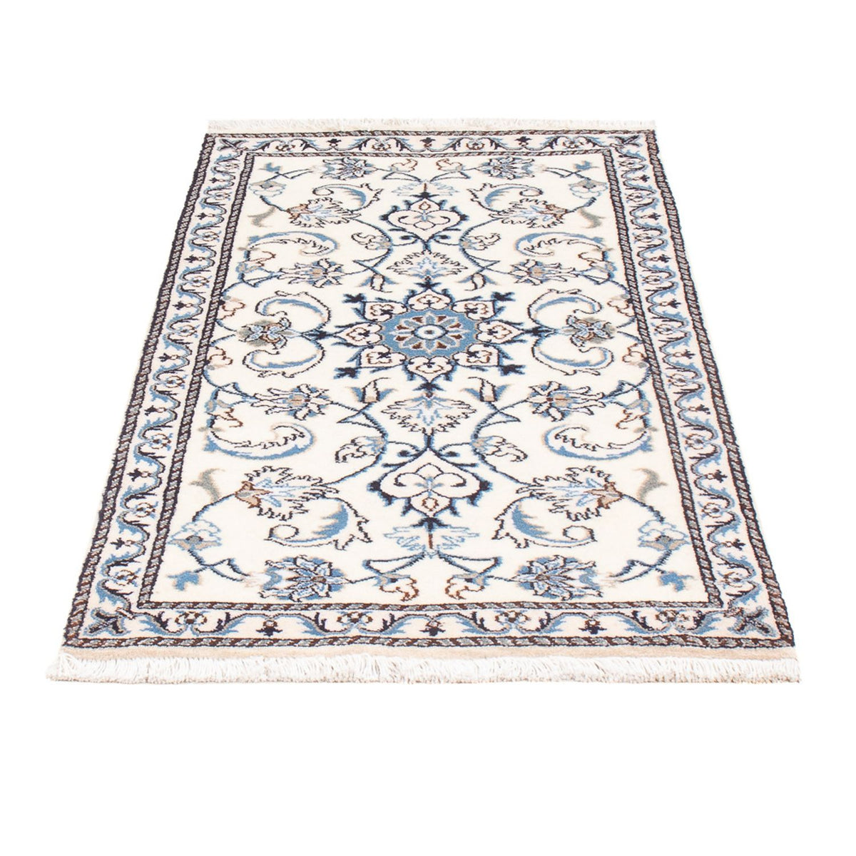 Alfombra persa - Nain - 134 x 68 cm - crema
