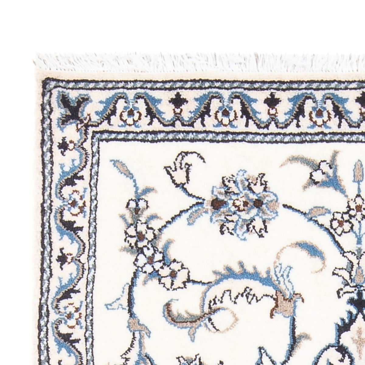 Alfombra persa - Nain - 141 x 88 cm - crema
