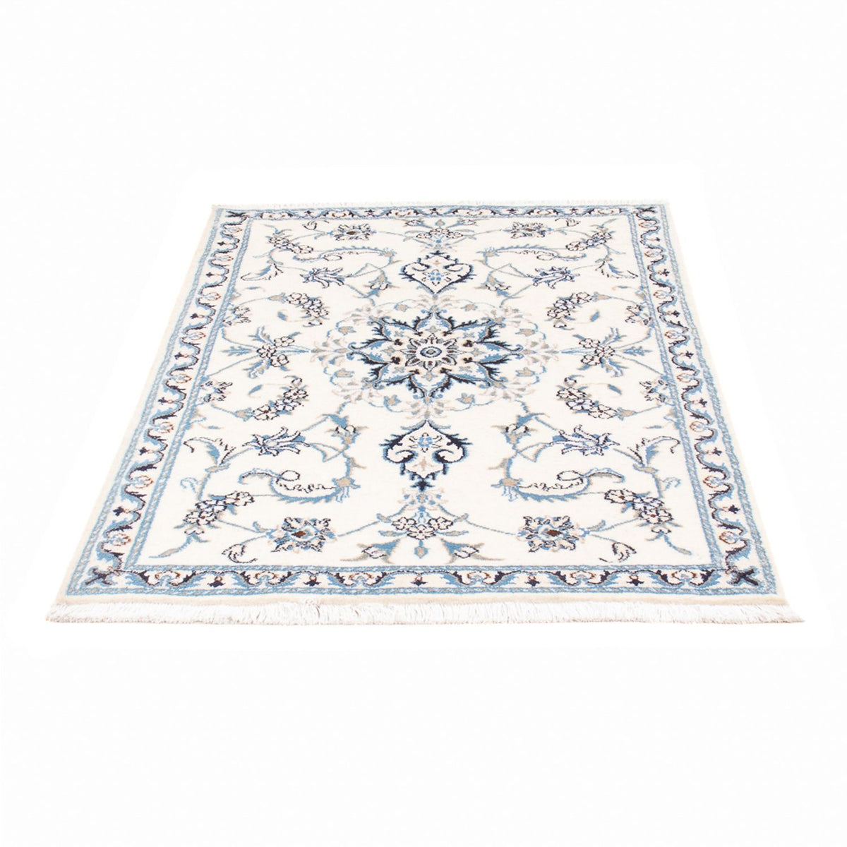 Alfombra persa - Nain - 131 x 90 cm - crema