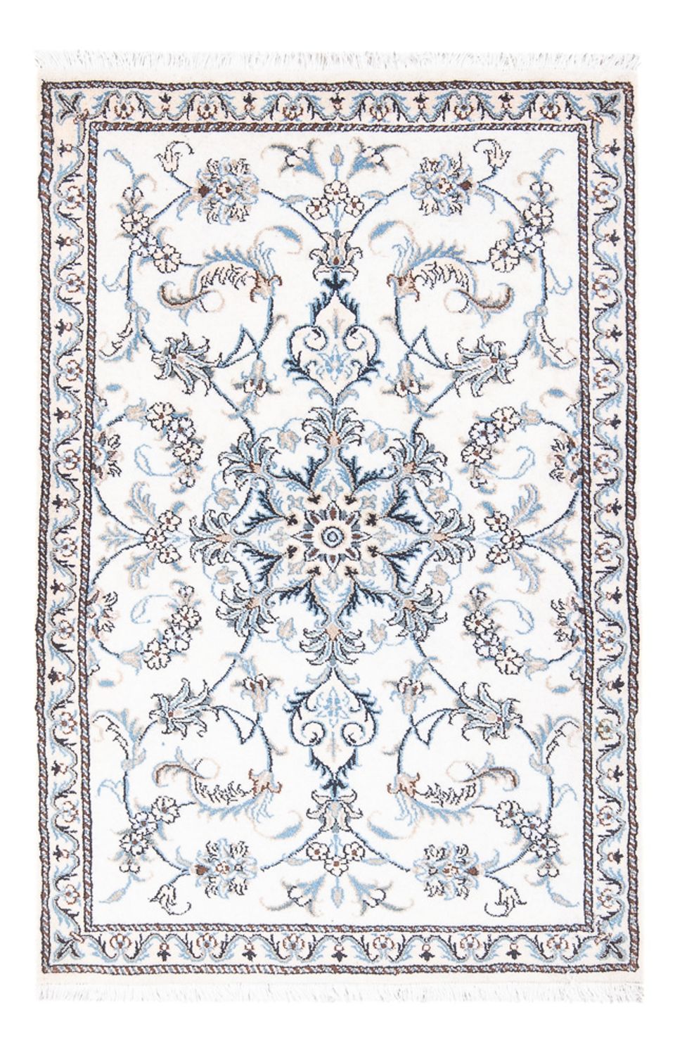 Alfombra persa - Nain - 140 x 89 cm - crema