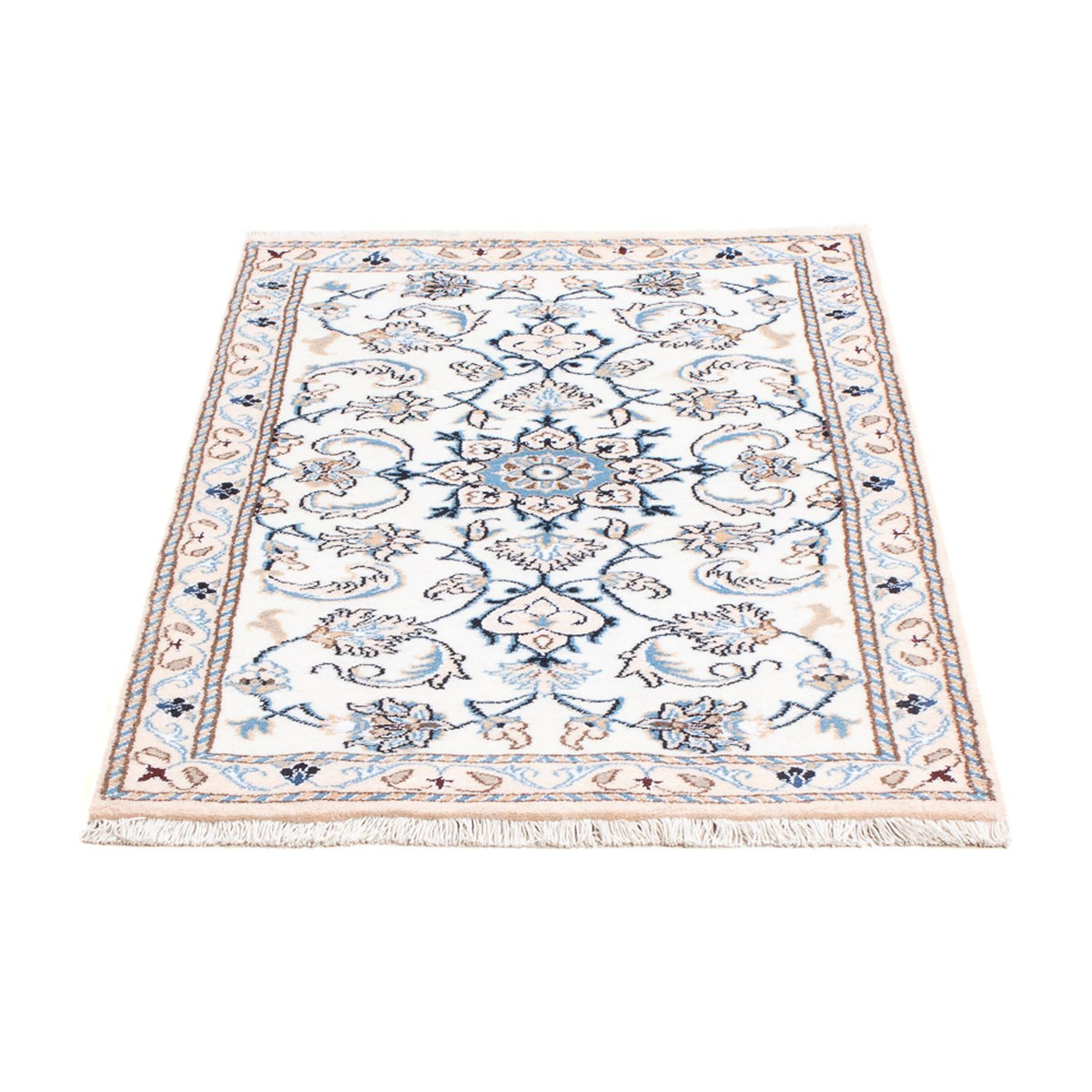 Alfombra persa - Nain - 137 x 72 cm - crema